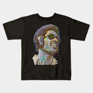 Stevie Wonder Wonderful Mosaic Kids T-Shirt